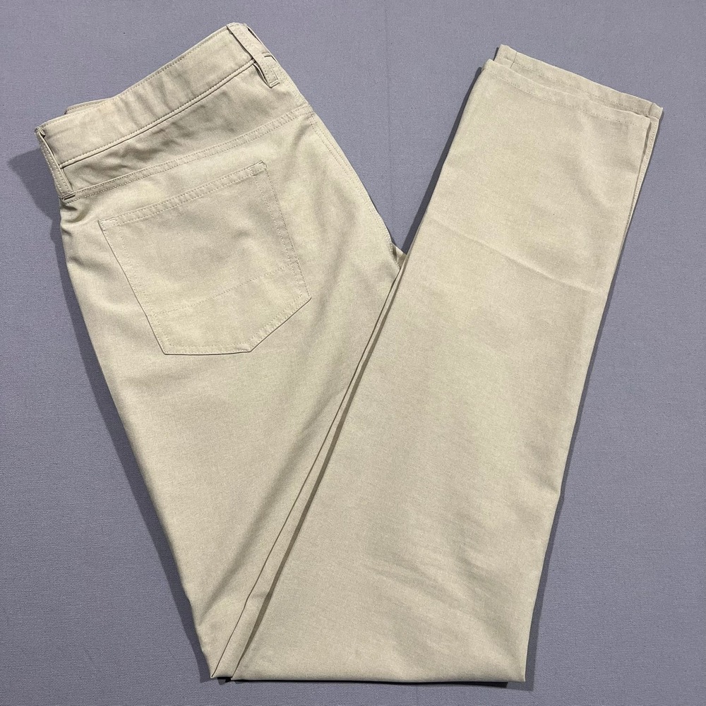Bonobos Golf Pants Performance‎ 5-Pocket Recycled Khaki Mens 35x36